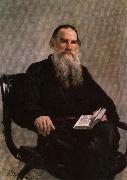 Ilya Repin Portrait of Leo Tolstoy Spain oil painting artist
